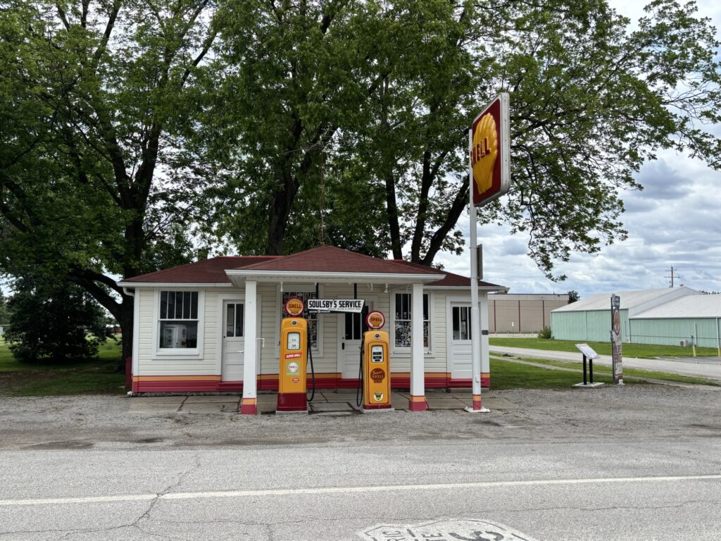 old service station
